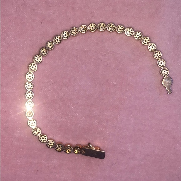 Henri Bendel Rose gold with black crystals tennis - Picture 2 of 2